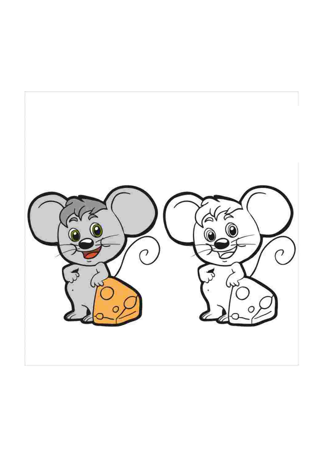 Раскраска Сказка о глупом мышонке