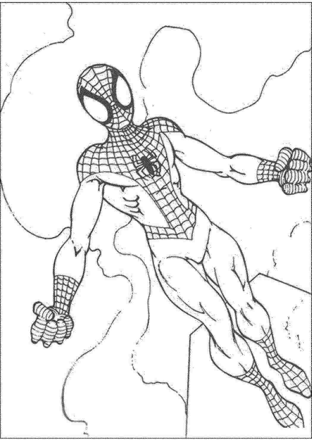 Раскраски Человек паук супергерои Паук, супергерои