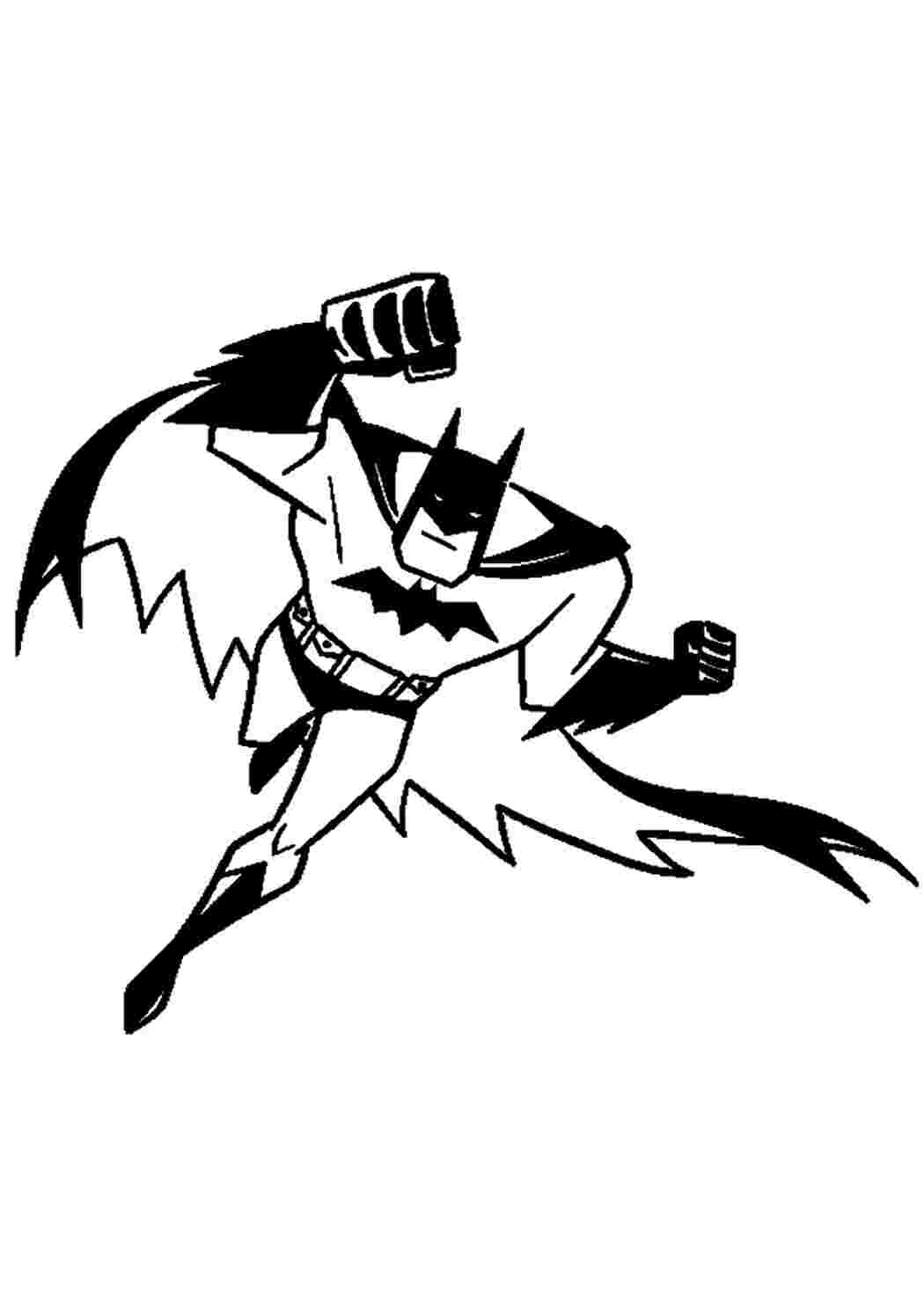 Раскраска Бэтмена Раскраски скачать и распечатать бесплатно.