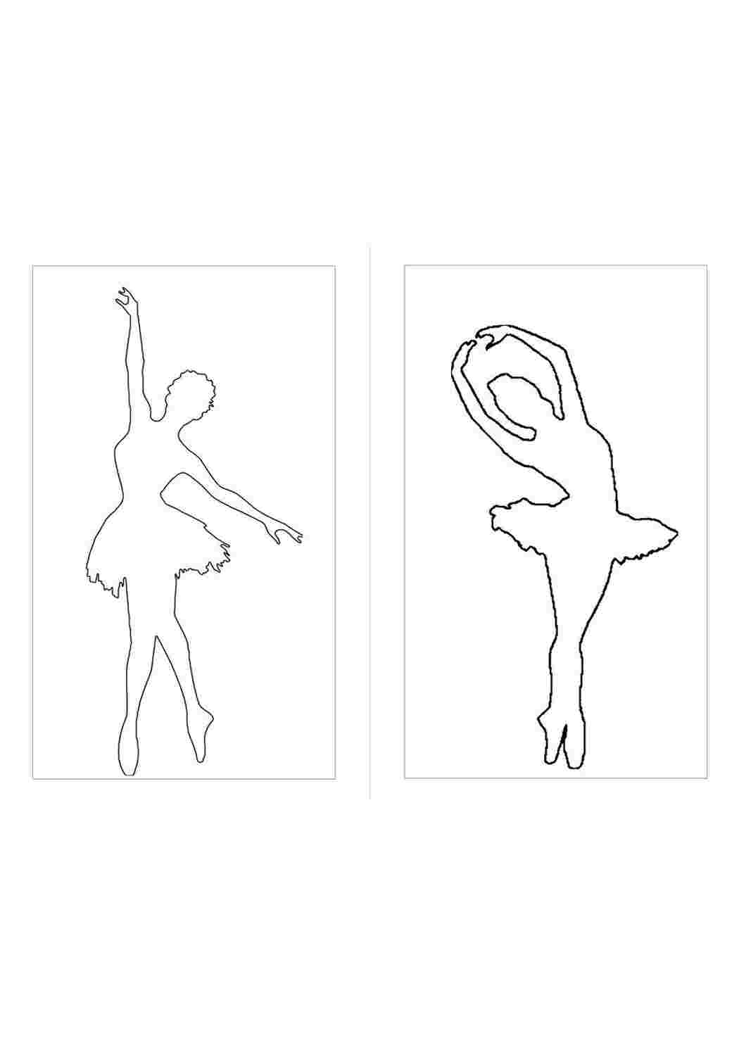 Балерина шаблон для вырезания распечатать большие поделки (37 фото)