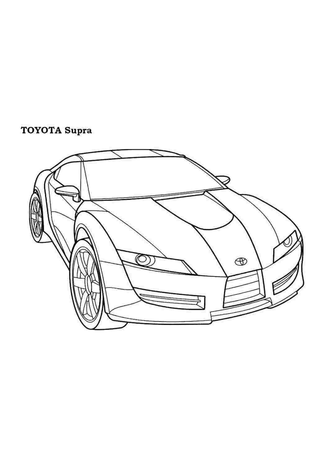 Раскраска Toyota Corolla