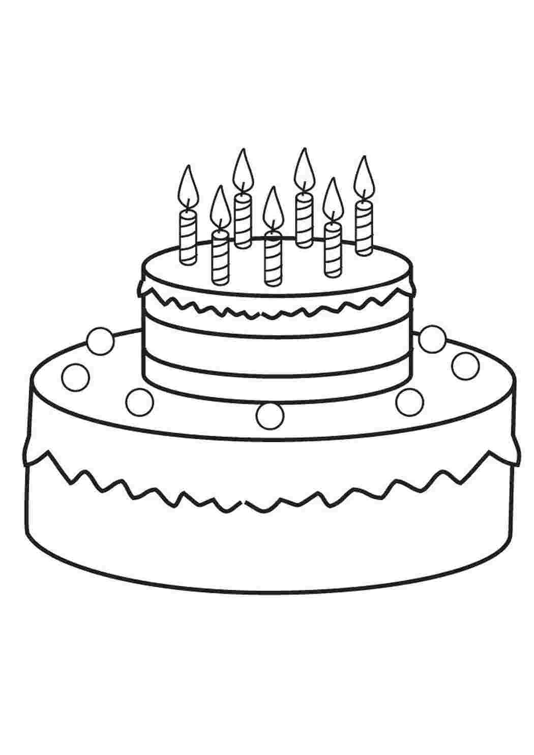 Раскраски Торт с шариками Торт с шариками Раскраски красивые цветы Раскраска для девочки