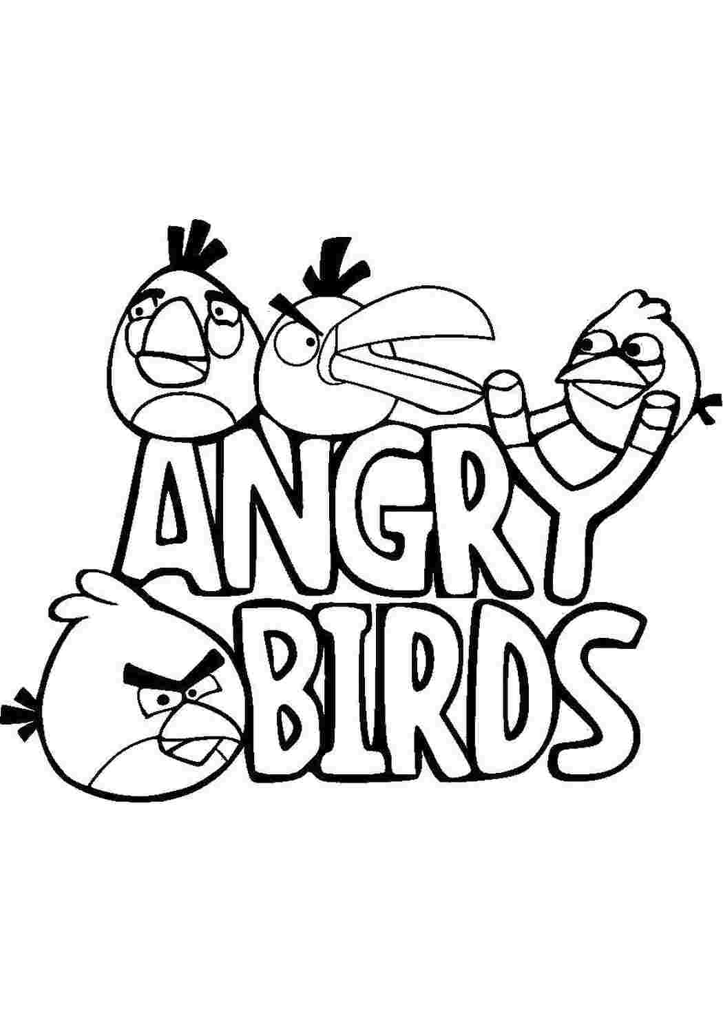 Раскраски Птичка из angry birds  раскраски Игры, Angry Birds 