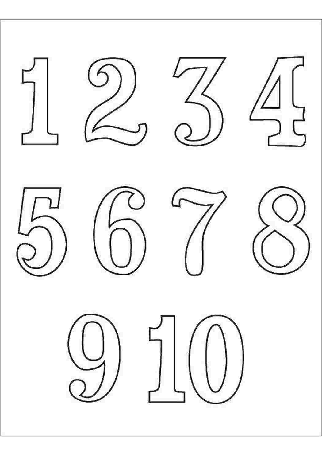 Раскраски Учим цифры Учимся считать цифры, счет, считать, числа