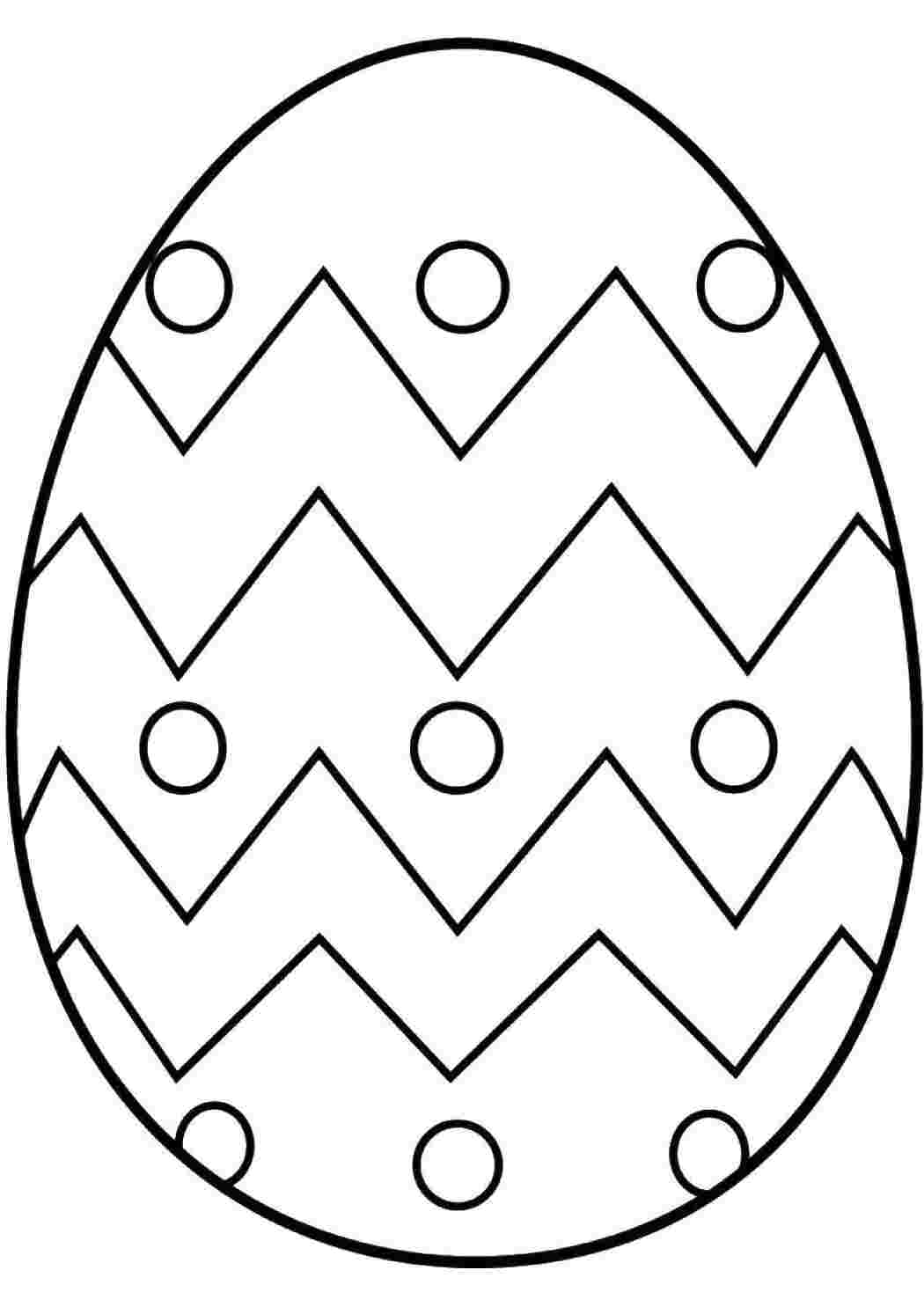 Раскраски Разрисованное яйцо Яйца яйца, пасха, узоры