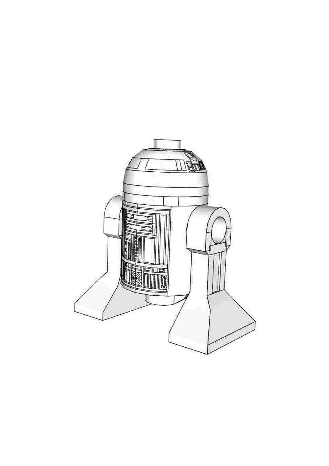 Раскраски Робот из звездных войн Лего Конструктор, Лего