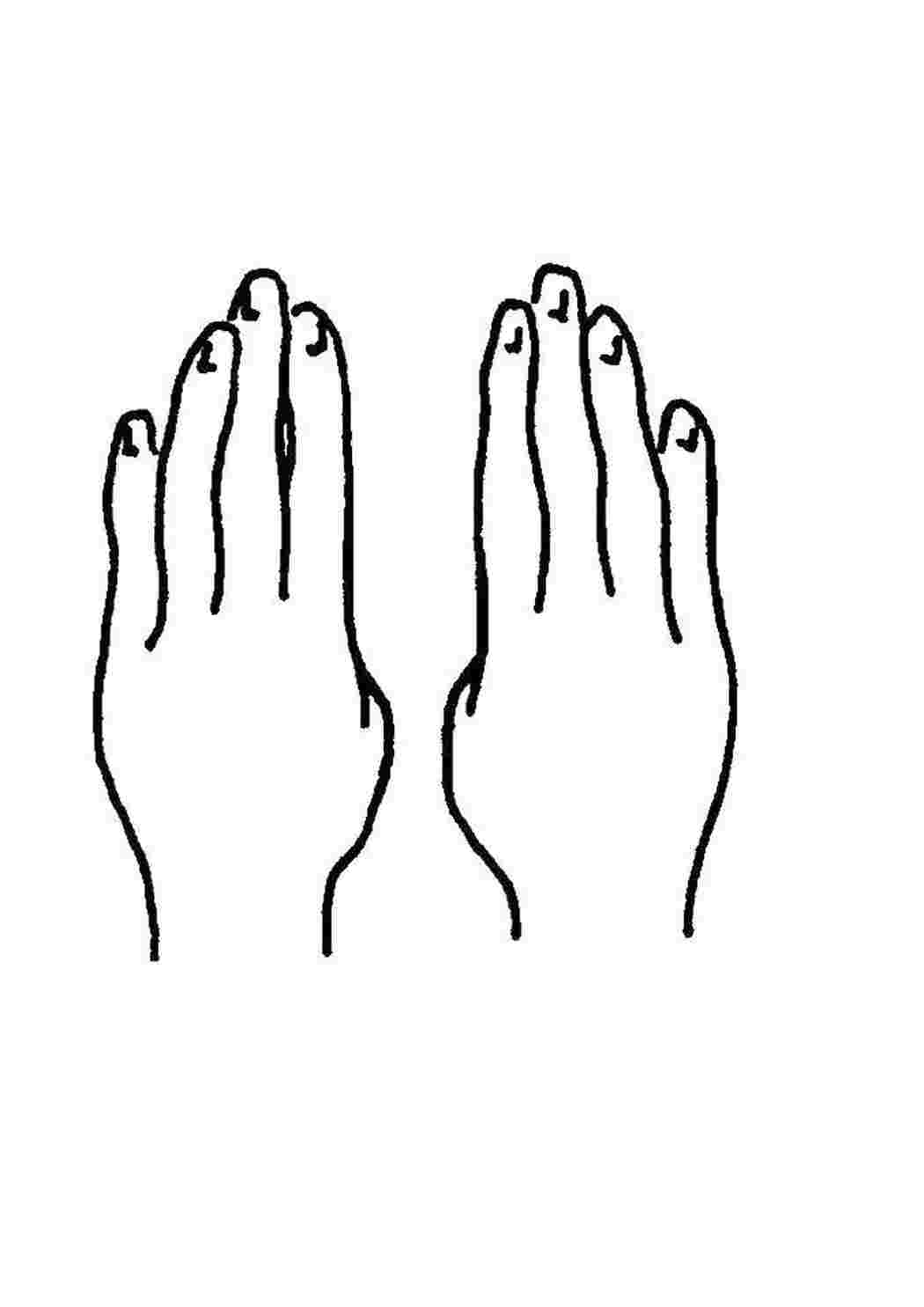 Раскраски Руки рука Руки