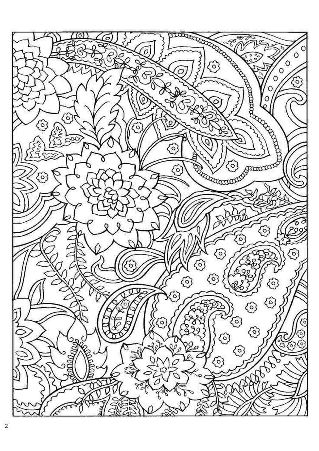 Раскраски Цветочный узор Антистресс Антистресс, цветы, узоры