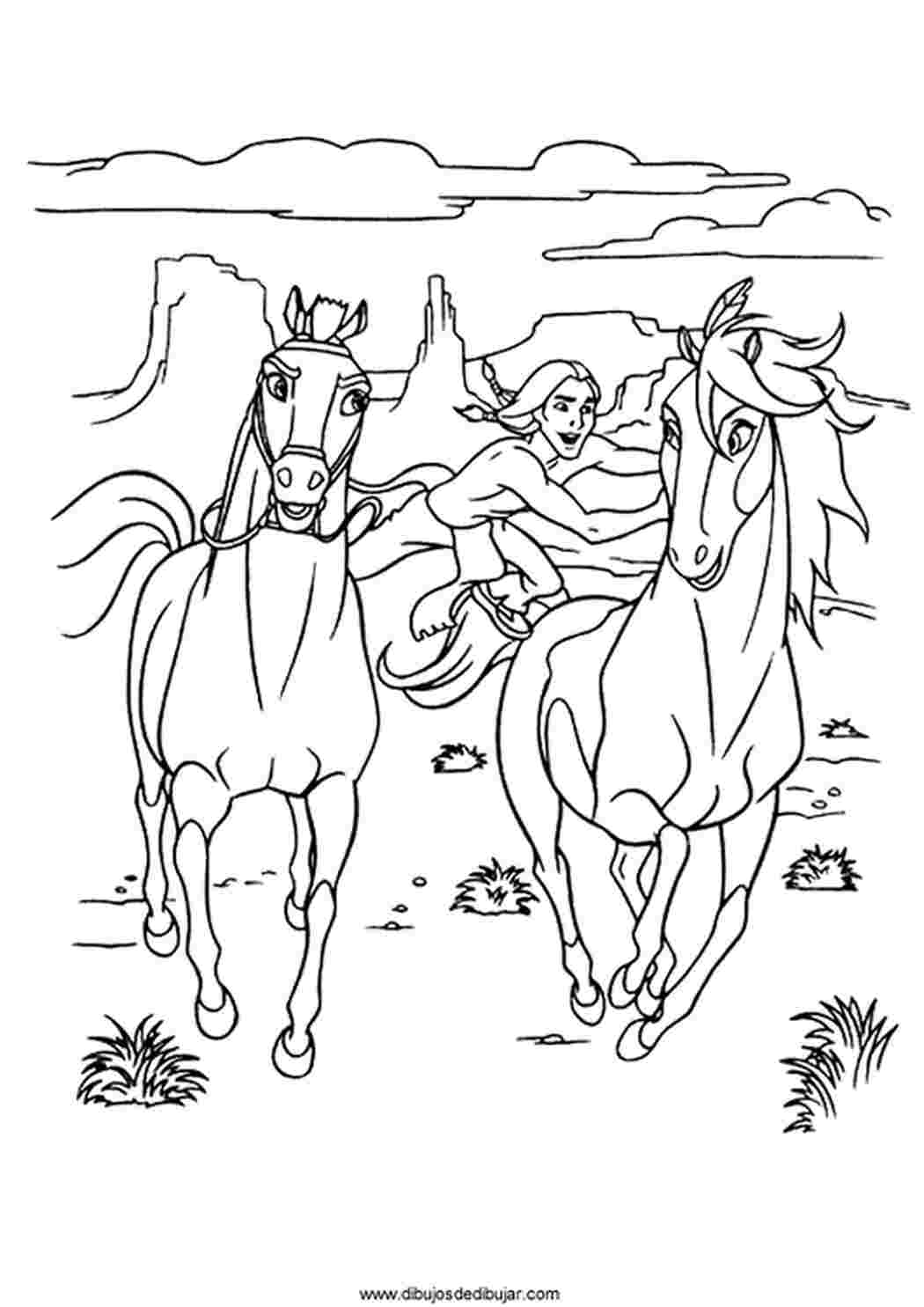 Раскраски девушка, две лошади, прыгает, скачки Раскраски Лошади 