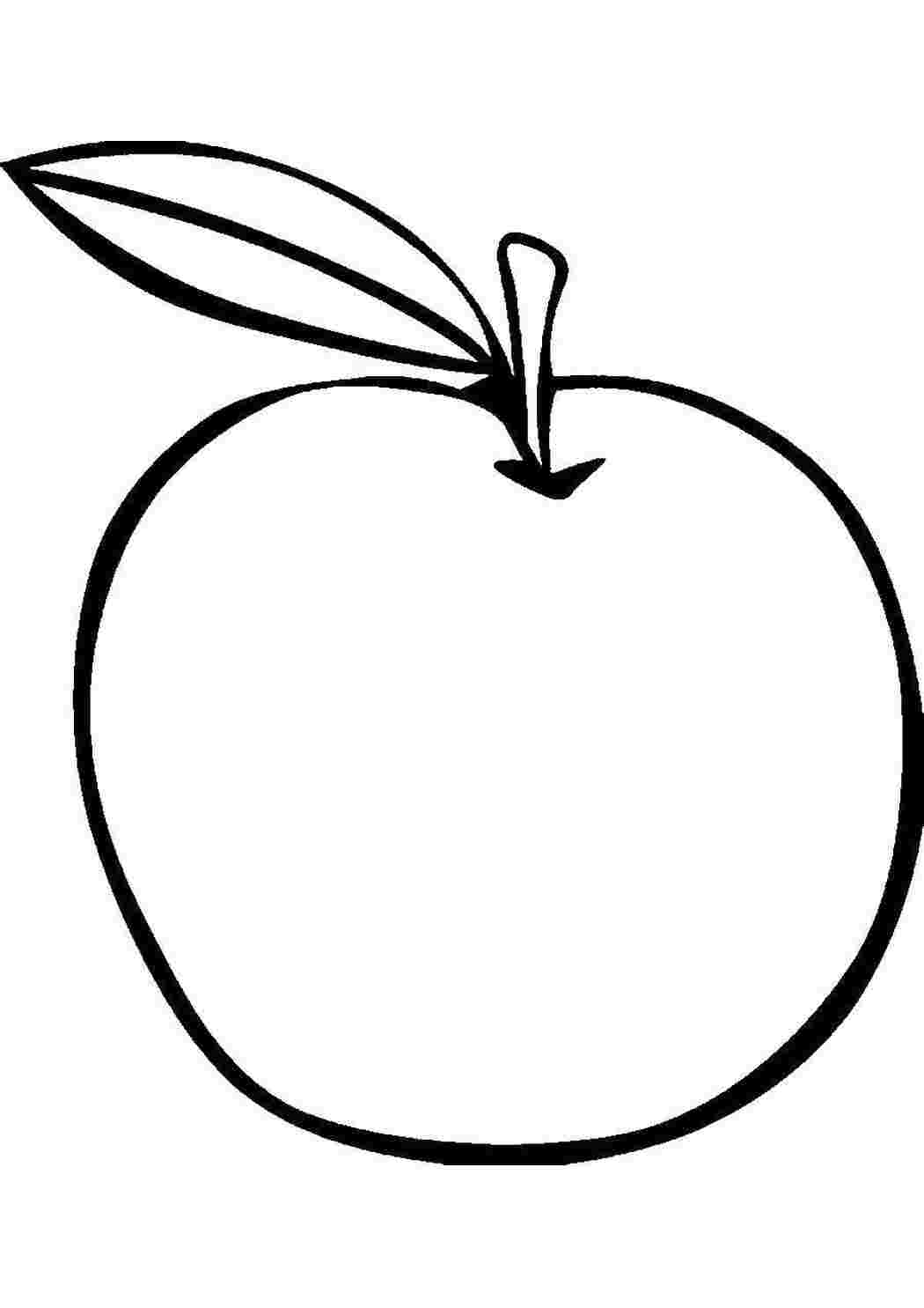 Раскраска для детей осенние фрукты яблоко груша детская игра