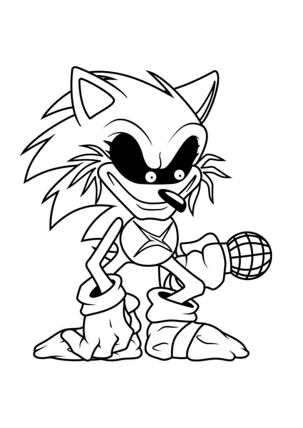 Раскраски Красивые раскраски. Раскраска FNF Sonic Соник Лорд Х Раскраска FNF Sonic Соник Лорд Х Раскраски скачать и распечатать бесплатно.