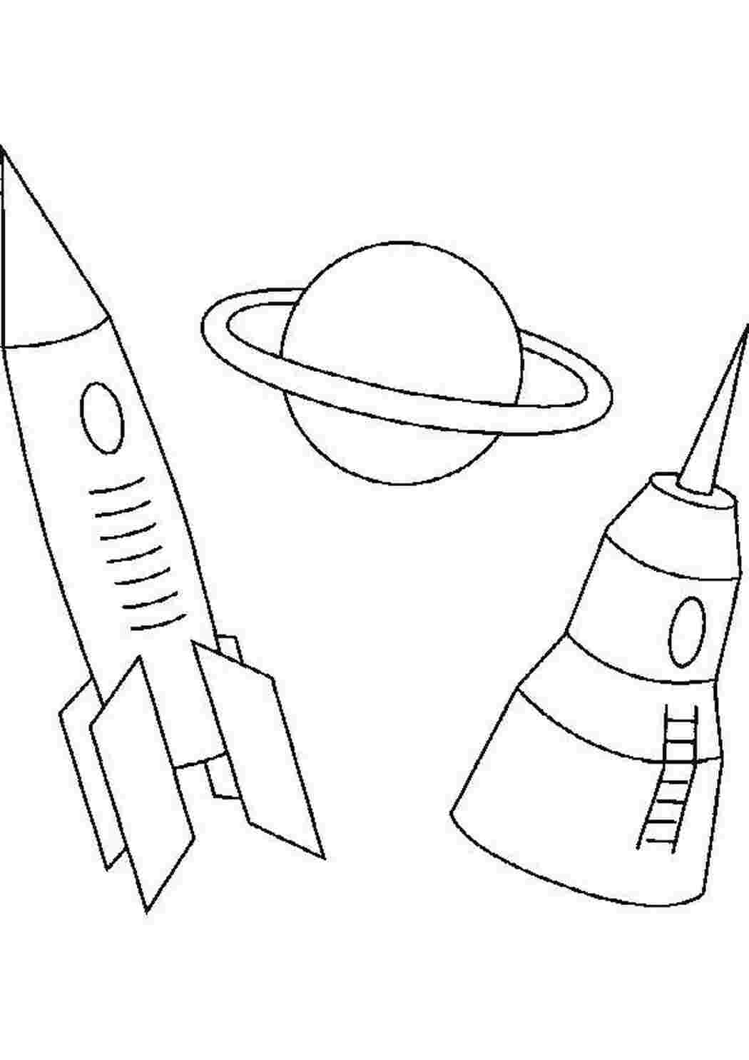 Раскраски картинки на рабочий стол онлайн Спутнк, ракета, планета Скачать раскраски для мальчиков