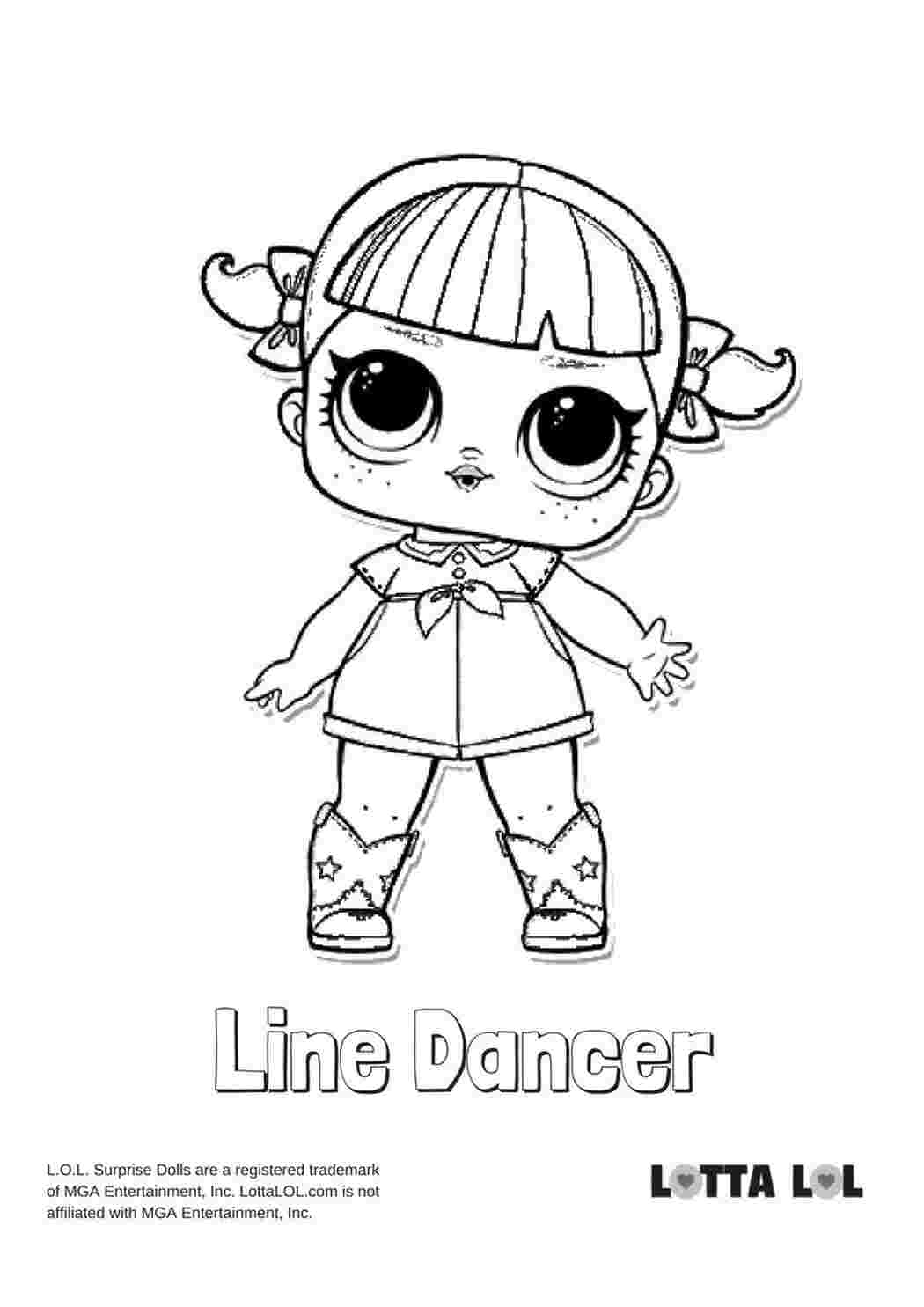 Раскраски Раскраска Line Dancer скачать, раскраски куклы лол новые серии Раскраска Line Dancer, кукла лол лайн денсер, раскраски куклы распечатать, раскраска девочка с бантиками на хвостиках, раскраска девочка в платье, раскраска девочка в сапожках