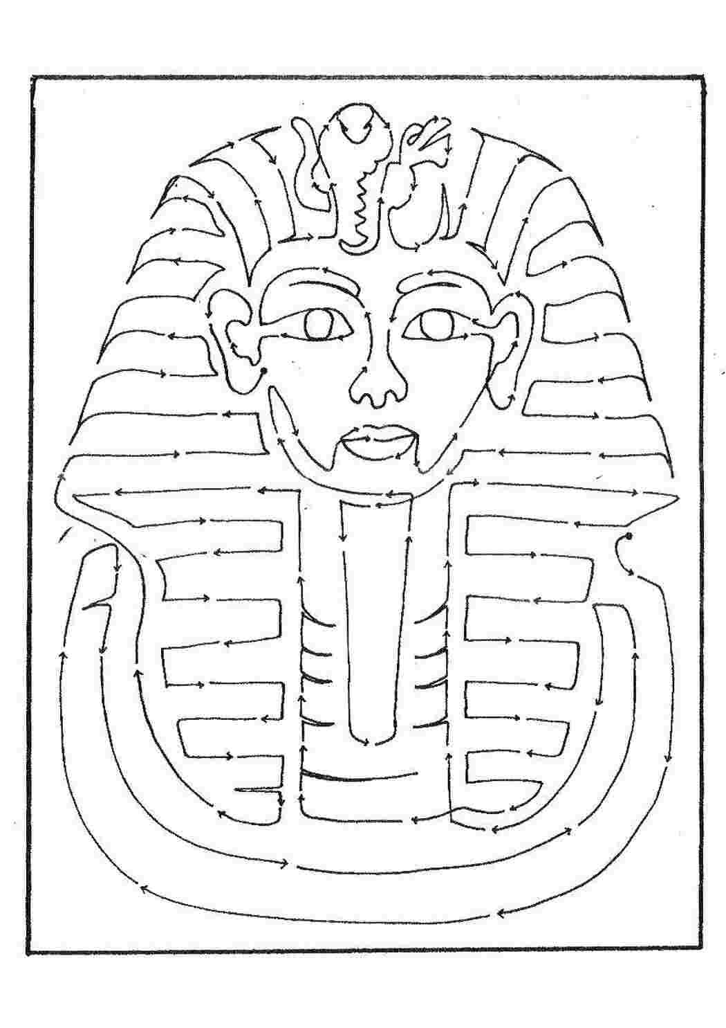 Раскраски Лабиринт фараон лабиринты египет, фараон, лабиринт