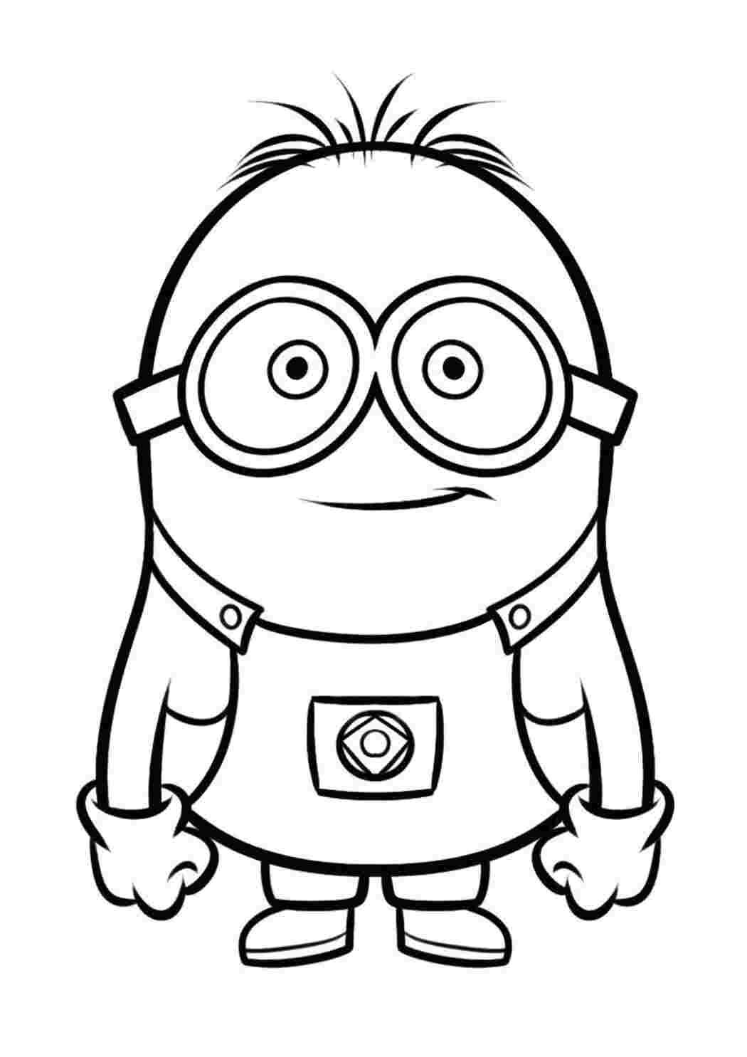 Раскраски Раскраски Illumination Entertainment гадкий я, раскраска, миньон, улыбка Гадкий я Миньоны