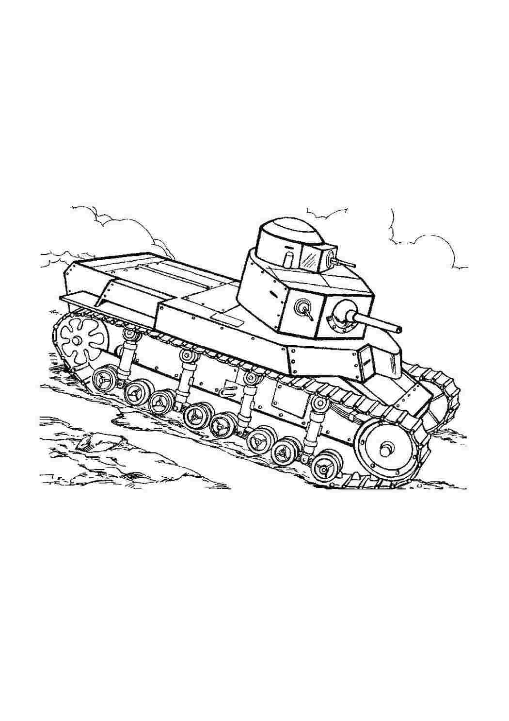 Раскраски Танк т-34 военные раскраски Военное, машины, танк, оружие