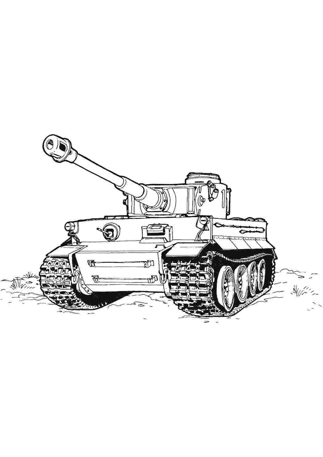 военные раскраски танк