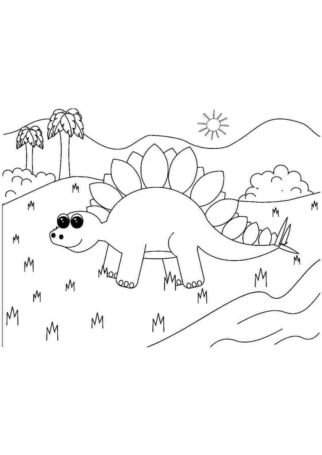 Раскраски Динозаврик раскраски для маленьких Динозавры