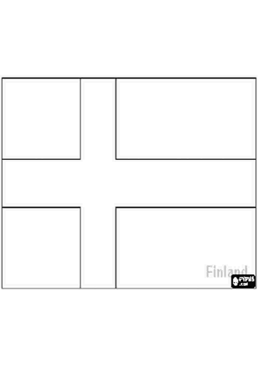 Раскраски Флаг Финляндии раскраска Раскраски Флаг Финляндии 