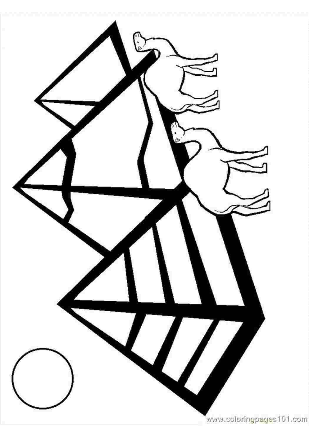Раскраски картинки на рабочий стол онлайн Древний мир, верблюды, пирамиды, солнце Раскраски для мальчиков