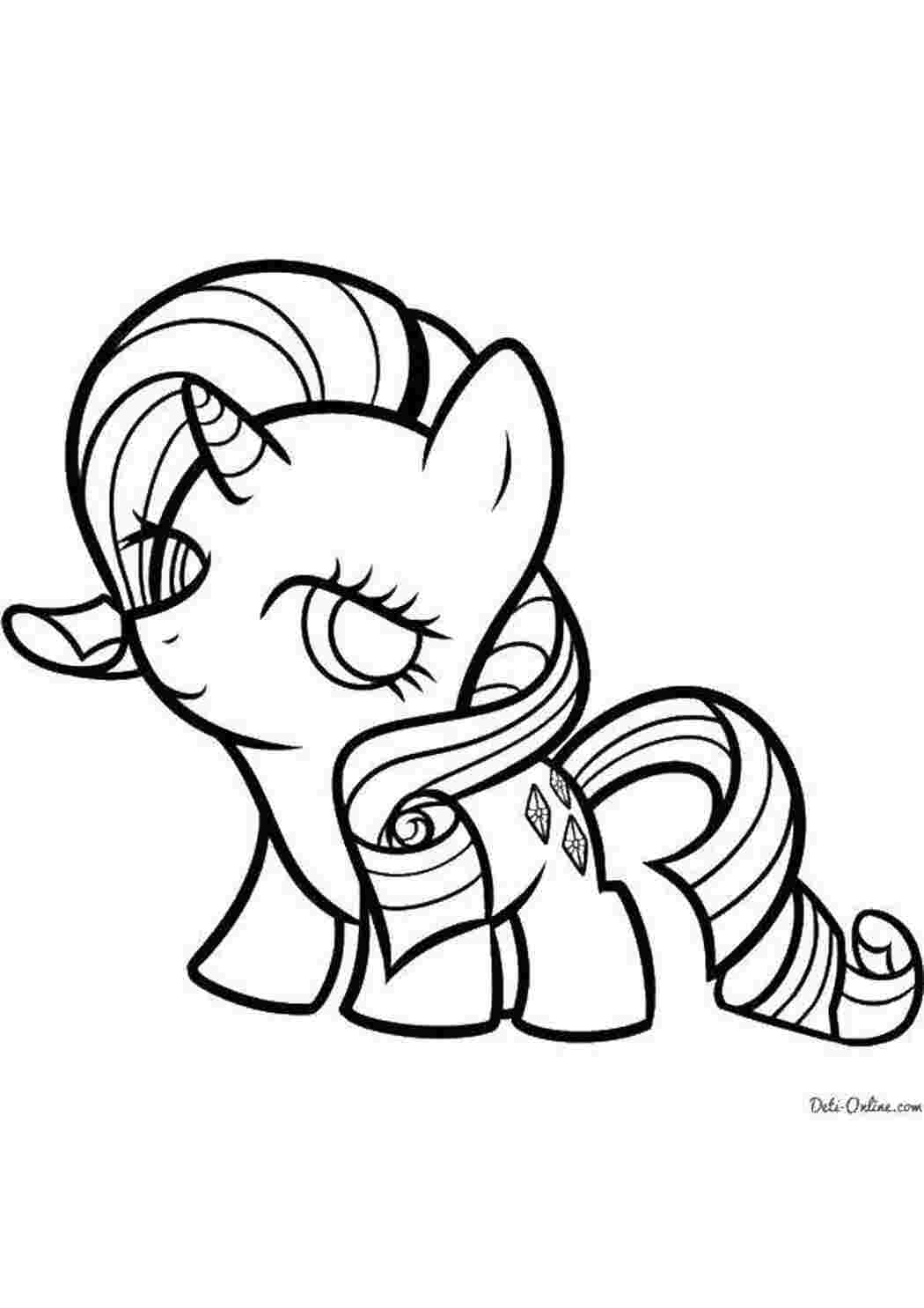 Раскраски Пони из my little pony с рогом Пони Пони, My little pony 