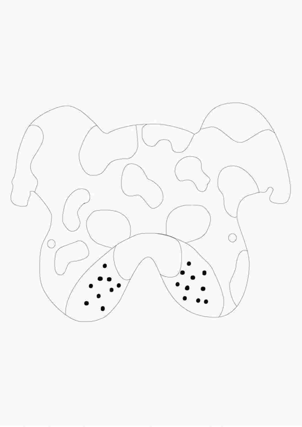 Раскраски Маска  собачки Маски Маскарад, маска