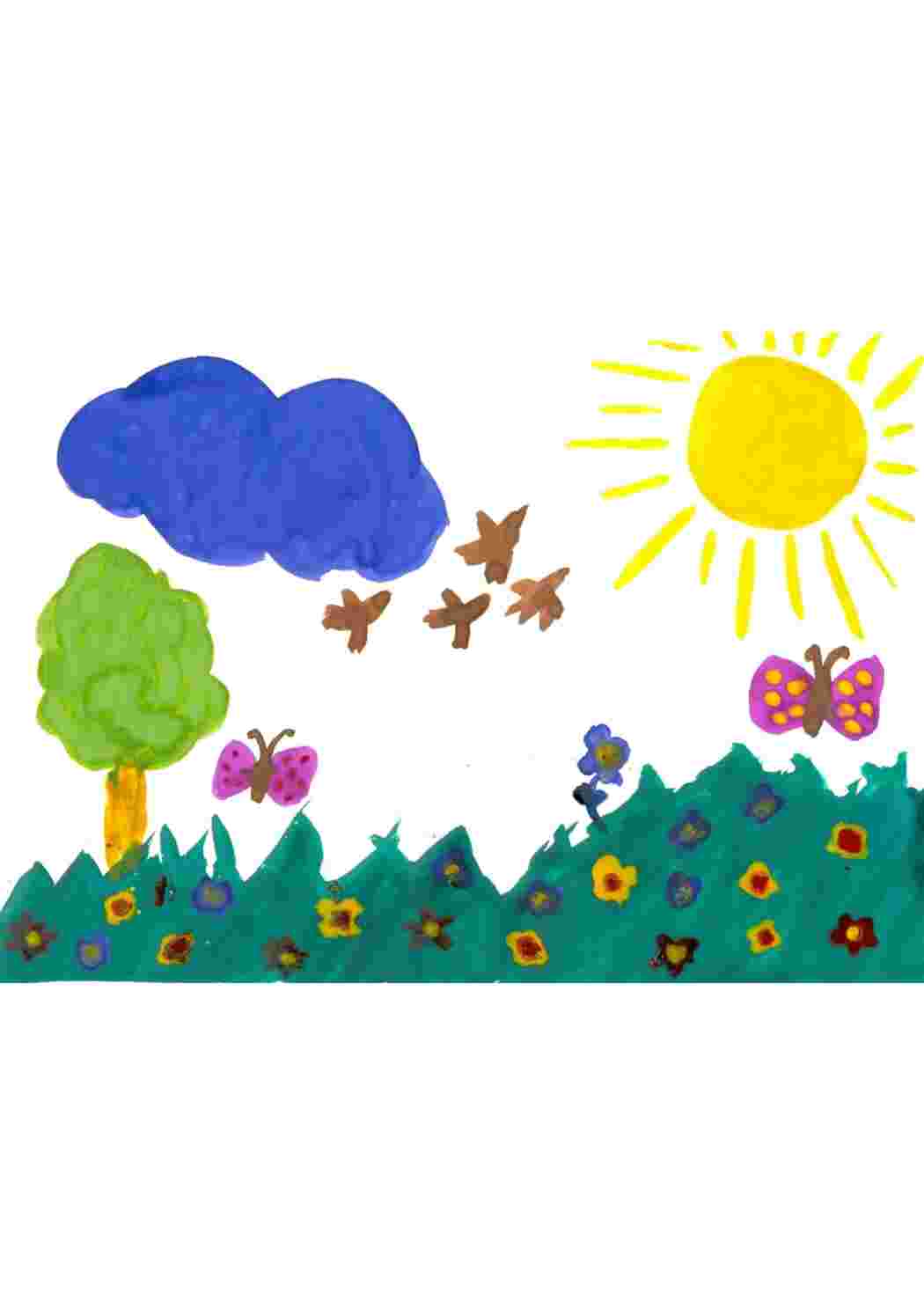 Раскраски дети рисуют как я провел лето. Детские рисунки про лето дети рисуют карандашом акварелью и гуашью 