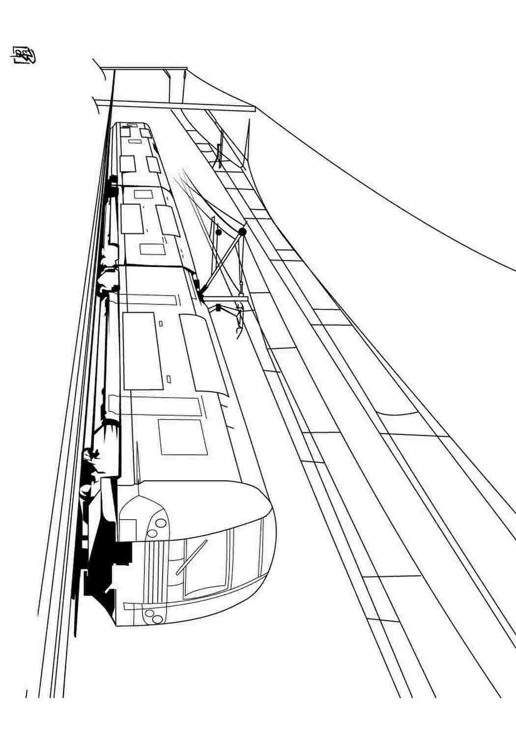 Раскраски картинки на рабочий стол онлайн Электричка Распечатать раскраски для мальчиков