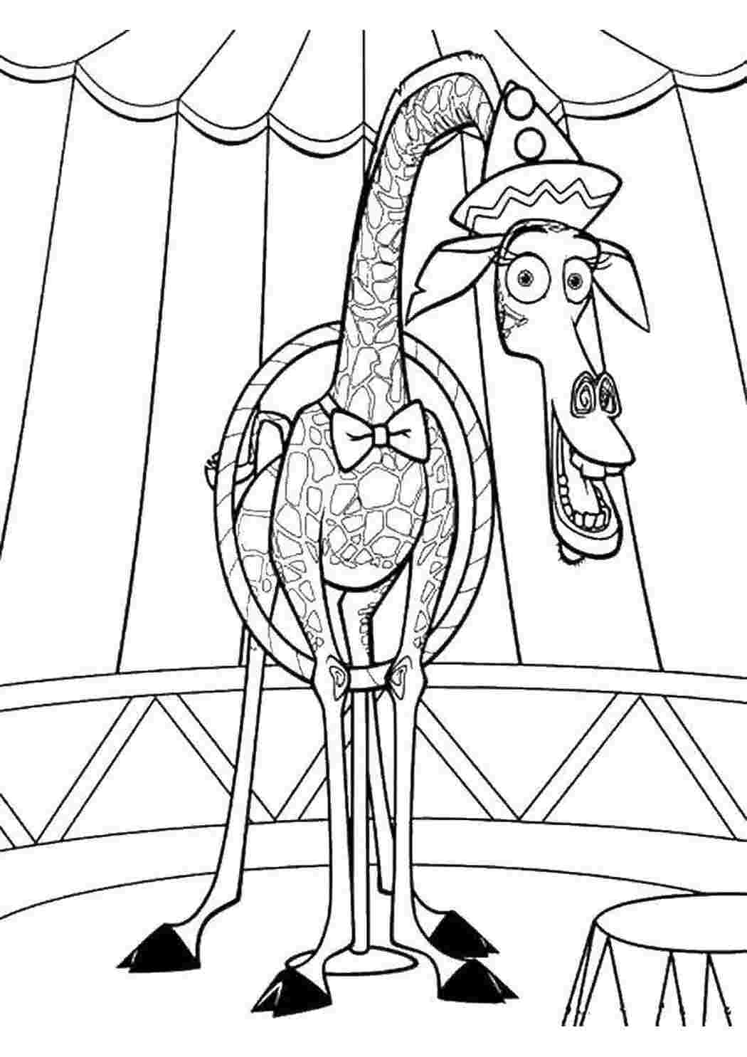 Раскраски Жираф из мадагаскара мадагаскар жираф, персонаж, Мадагаскар