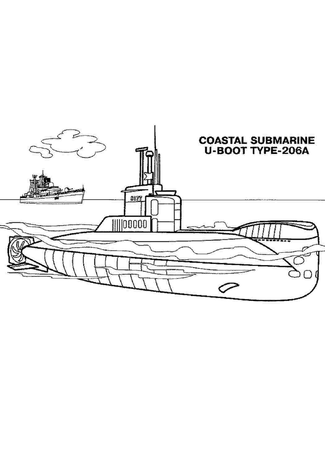 Раскраски Раскраски с подводными лодками для мальчиков раскраски с подводной техникой и оружием