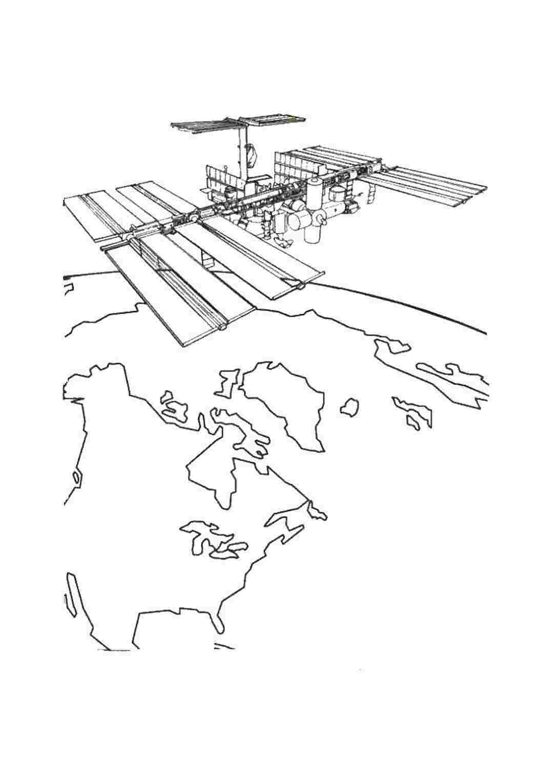 Раскраски Раскраска космическая станция мкс Раскраска космическая станция мкс  Раскраски скачать онлайн