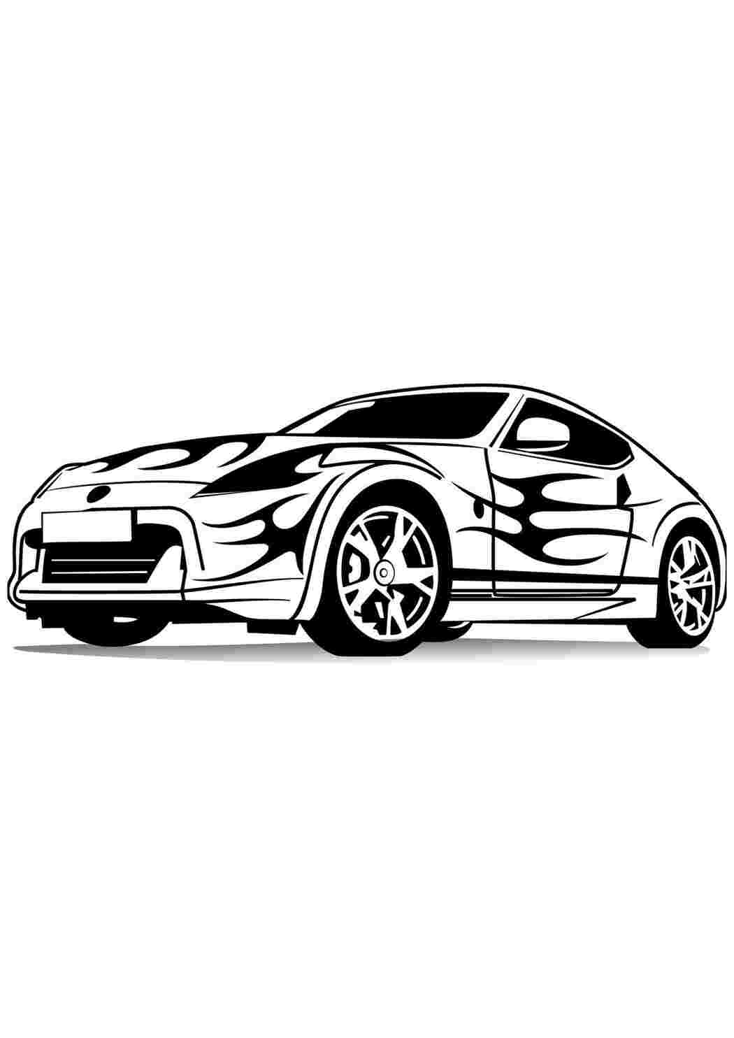 Раскраска Nissan 350Z