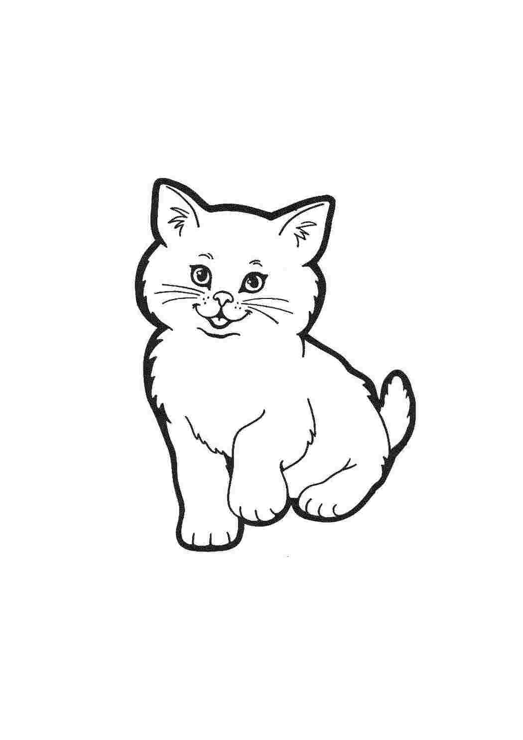 Раскраски Коты. Раскраски с грациозными домашними животными  Раскраски для детей