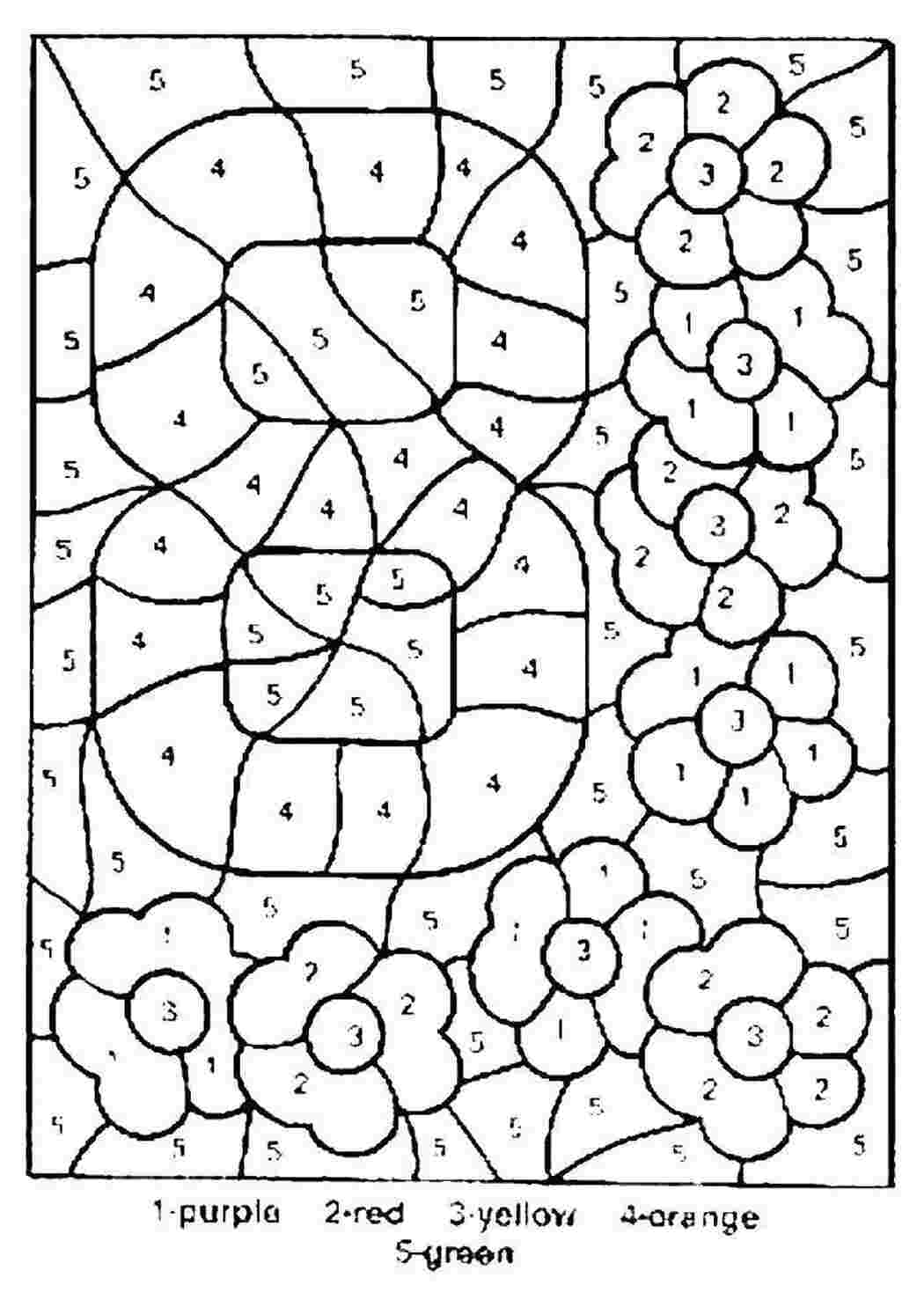 Раскраски Раскрась картинку по номерам По номерам номера, знаки, цифры