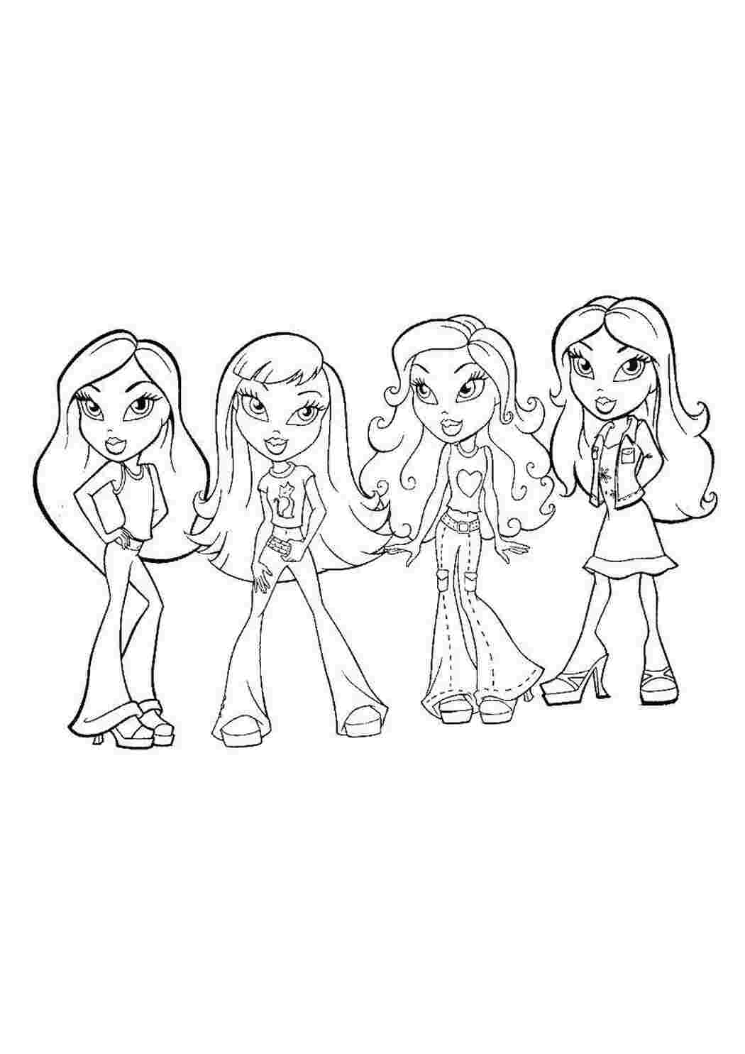 Раскраски Братц (Bratz)