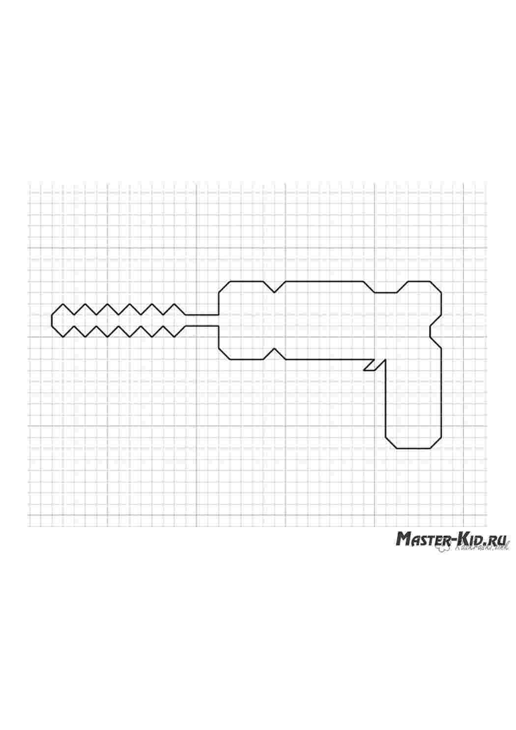 Раскраски дрель инструмент Графический диктант по клеткам Раскраски Графический диктант 