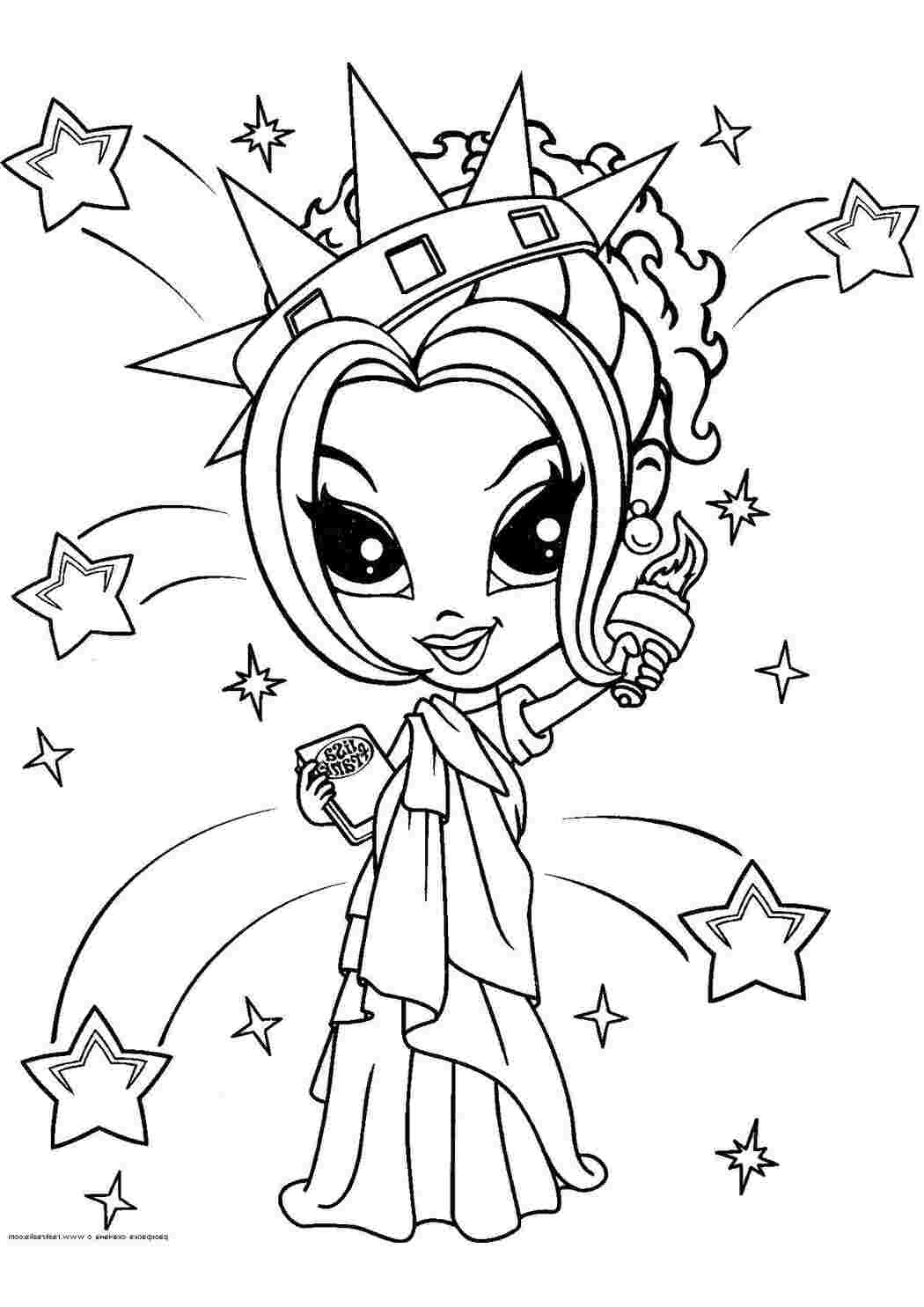 Раскраски Братз статуя свободы братц Кукла, Bratz 