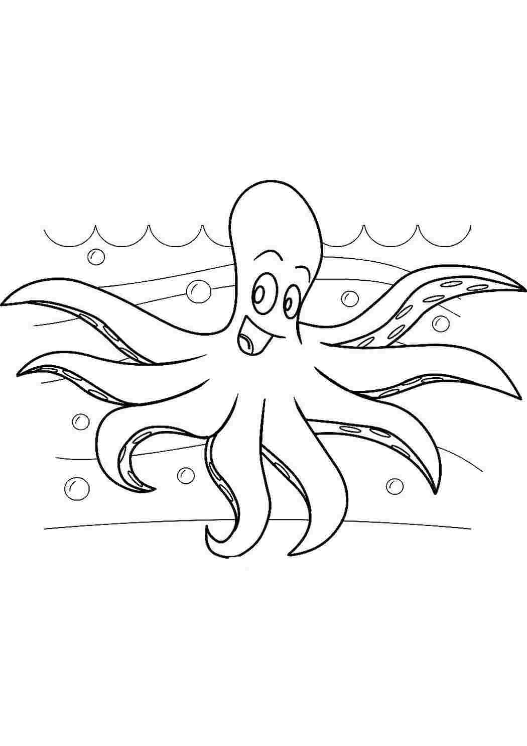 морское Подводный мир, рыба, осьминог
