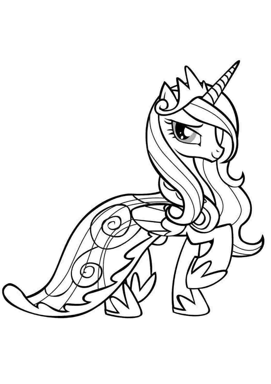 Раскраски Пони единорог мой маленький пони Пони, My little pony 