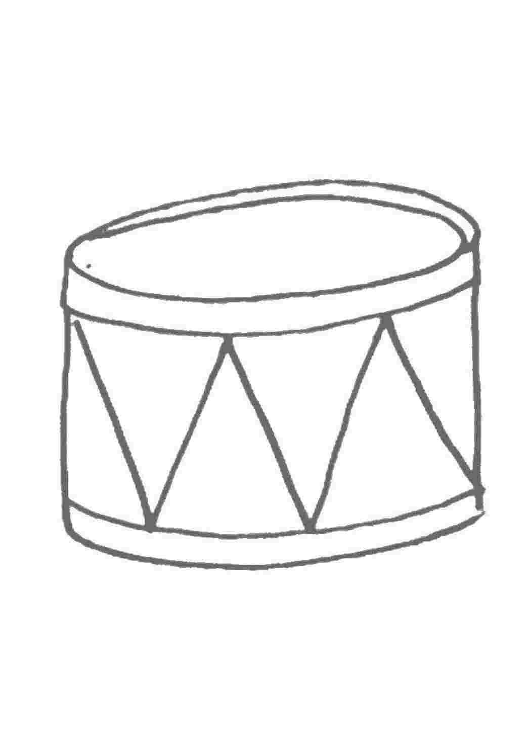 Раскраски Барабан барабан музыкальный инструмент, барабан