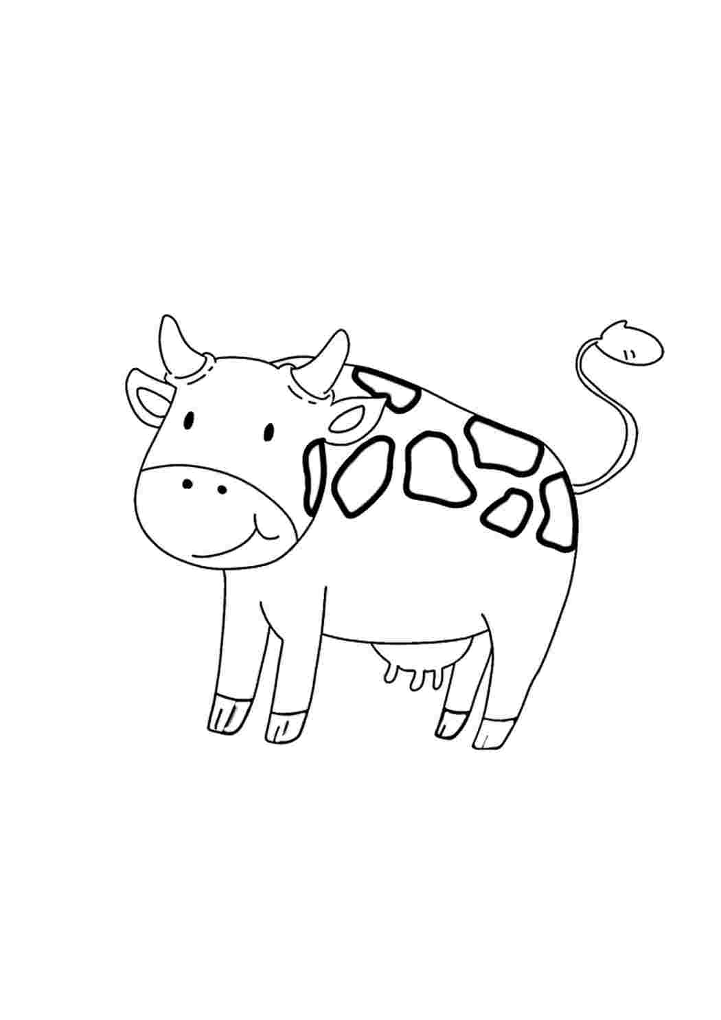 Раскраски Красивые раскраски. Корова смотрит вперёд Корова смотрит вперёд Раскраски скачать и распечатать бесплатно.