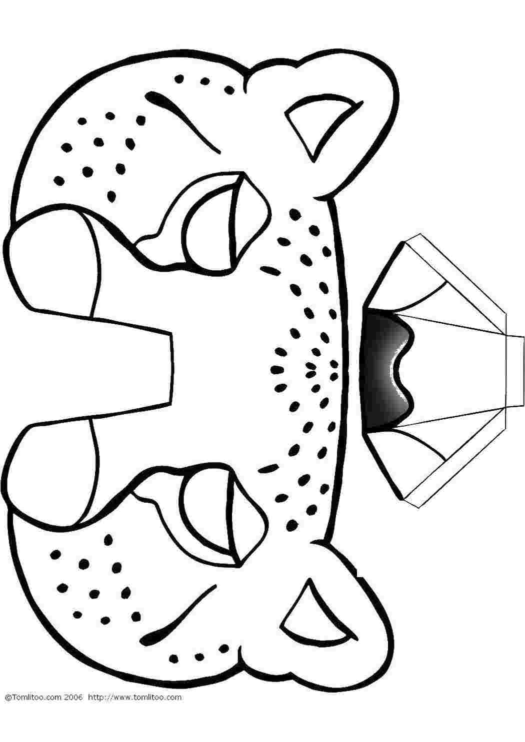 Раскраски Маска леопард Маски Маска, Леопард