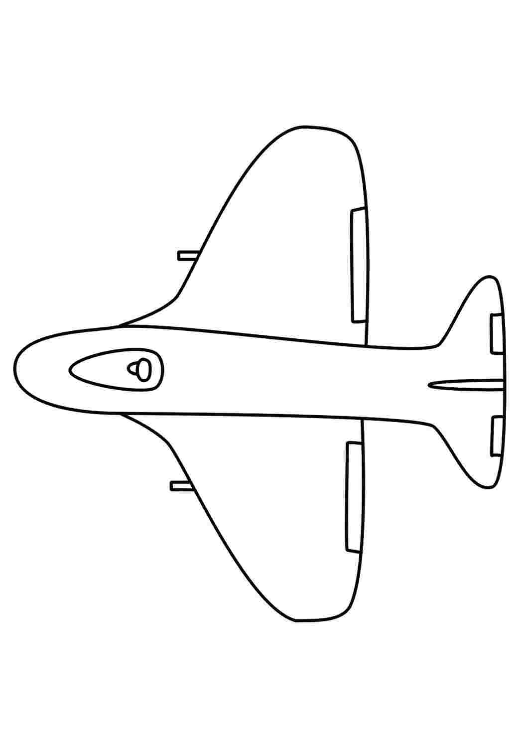 Раскраски Раскраска самолет для мальчиков самолет