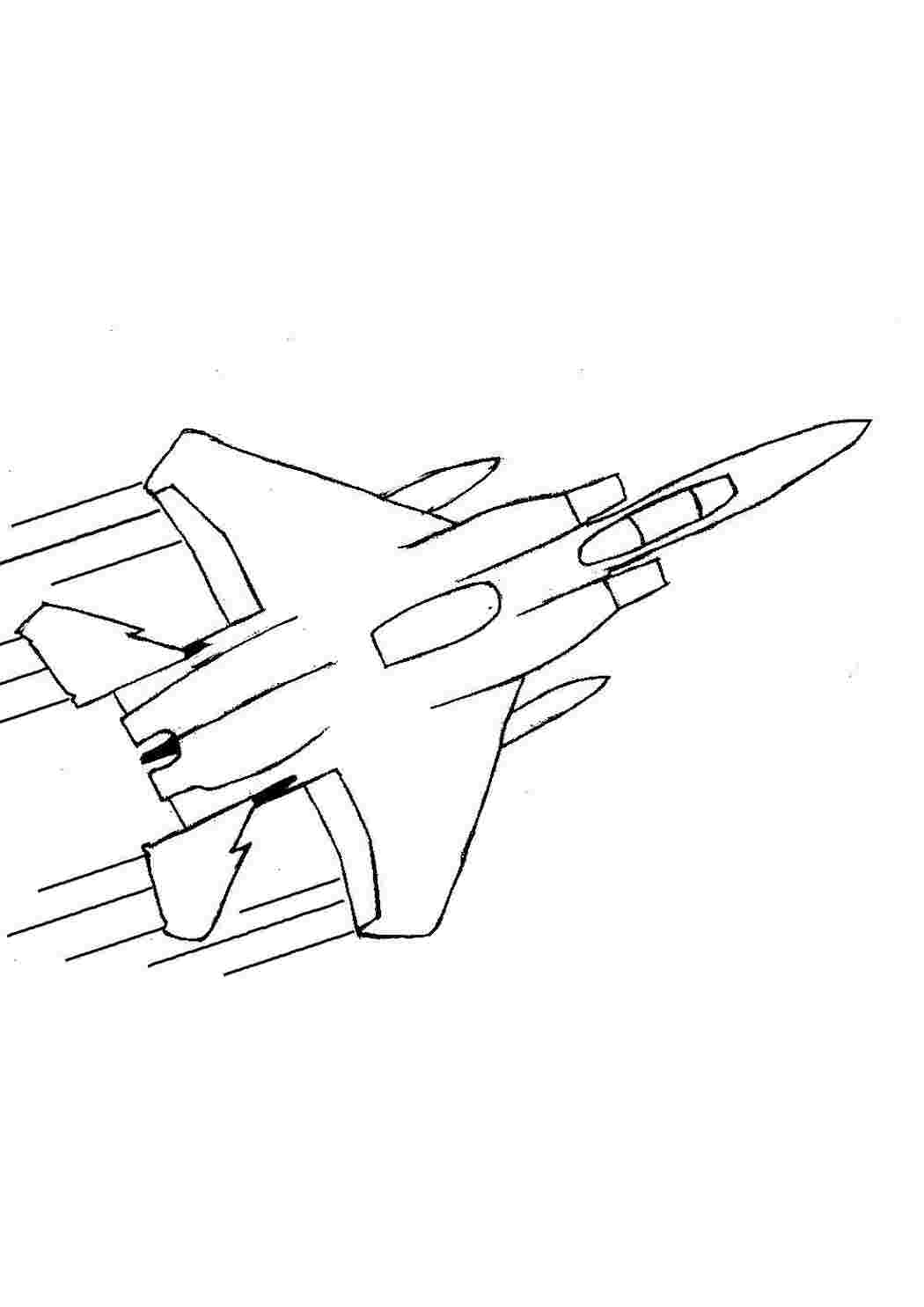 Самолет ф15 - орел Раскраски для мальчиков бесплатно