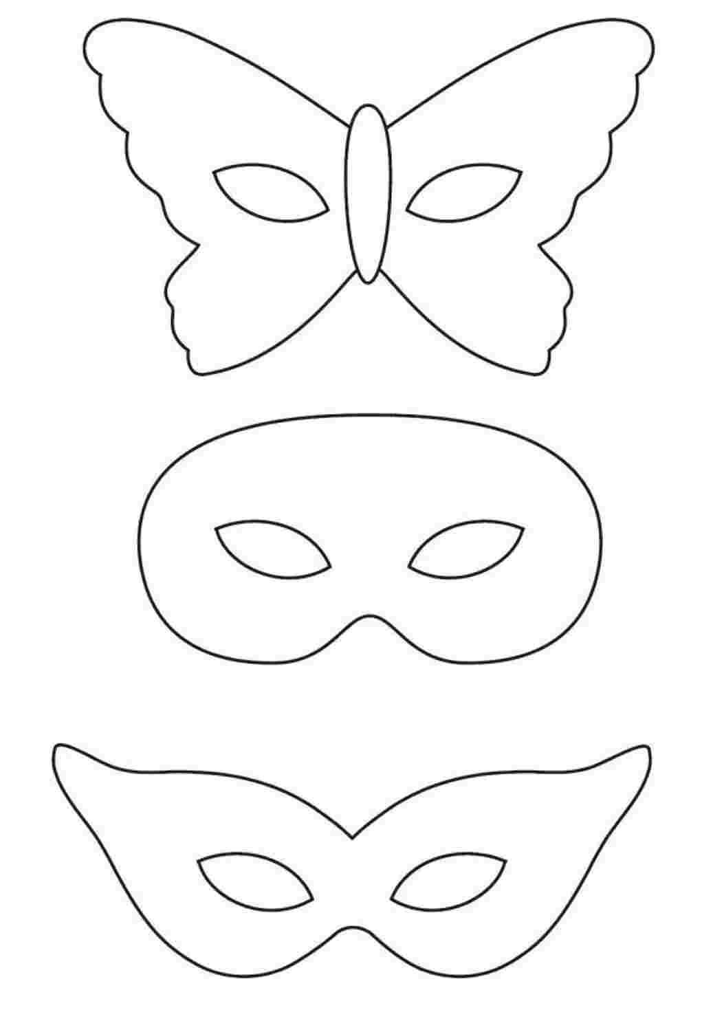 Карнавальная маска «Бабочка» из бумаги и фетра
