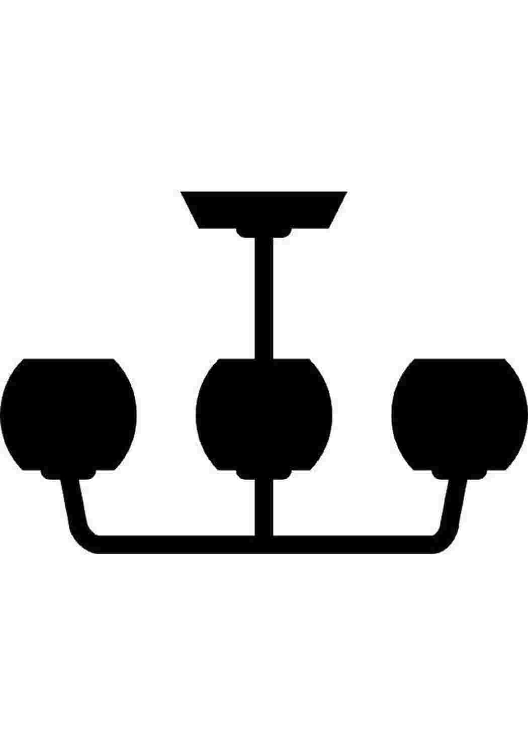 Раскраски Люстра. Контур дома Мебель