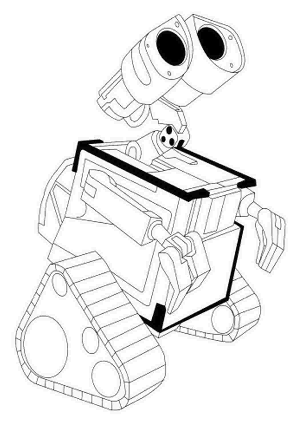 Раскраски ВАЛЛ-И, раскраски, мультфильм Раскраски ВАЛЛ-И 