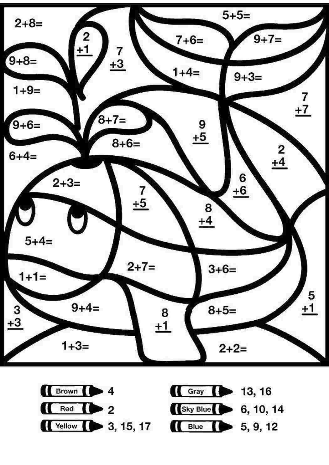 Раскраски Кит математические раскраски математика, загадка
