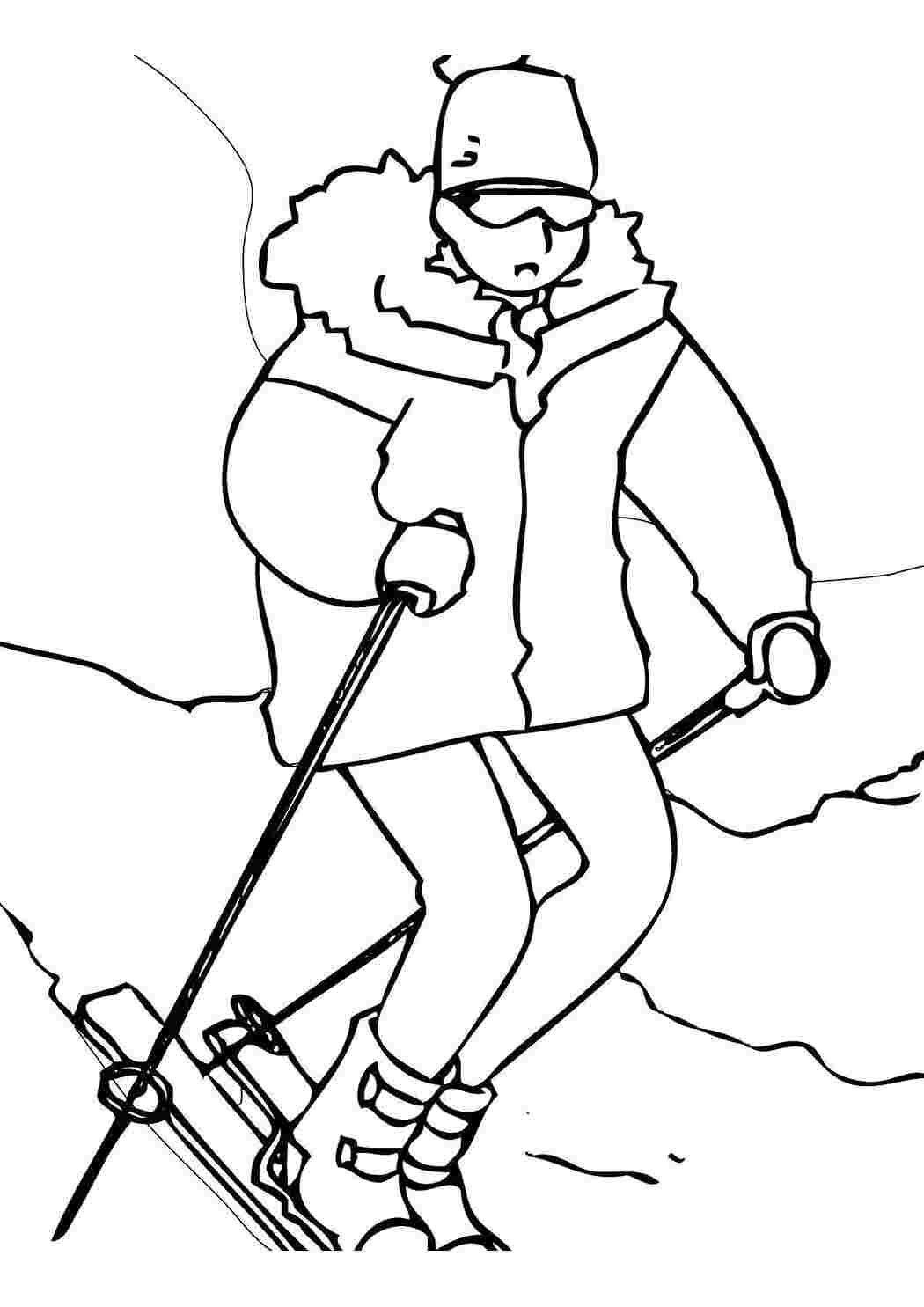 катание на лыжах очень полезный зимний вид спорта