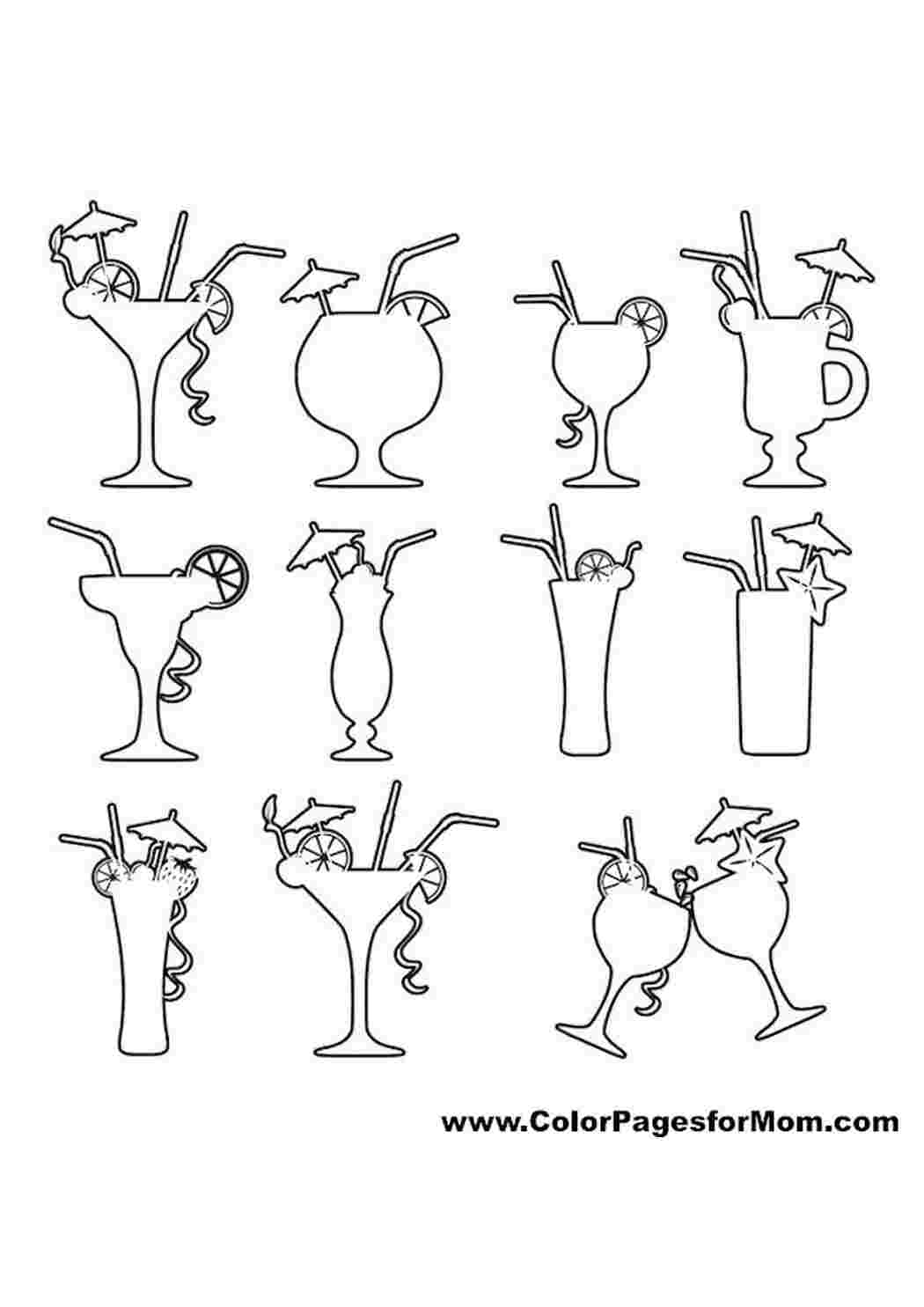Напитки, коктейли. Раскраски на тему еда, коктейли. Раскраски с напитками, коктейлями, лимонадами. Раскраски для детей с напитками. Скачать раскраски с напиткакми. 